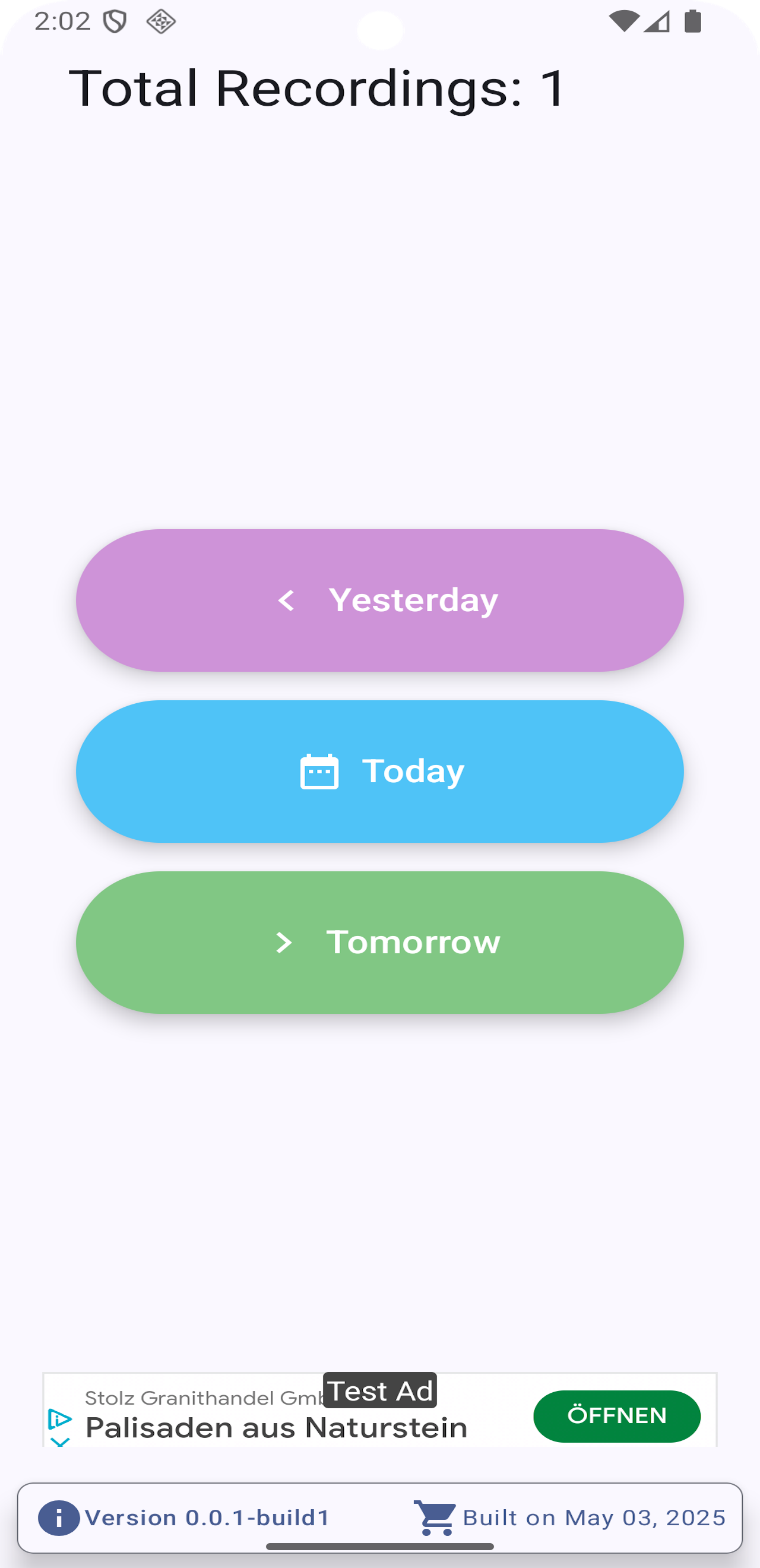 Prayer Recording Screen
